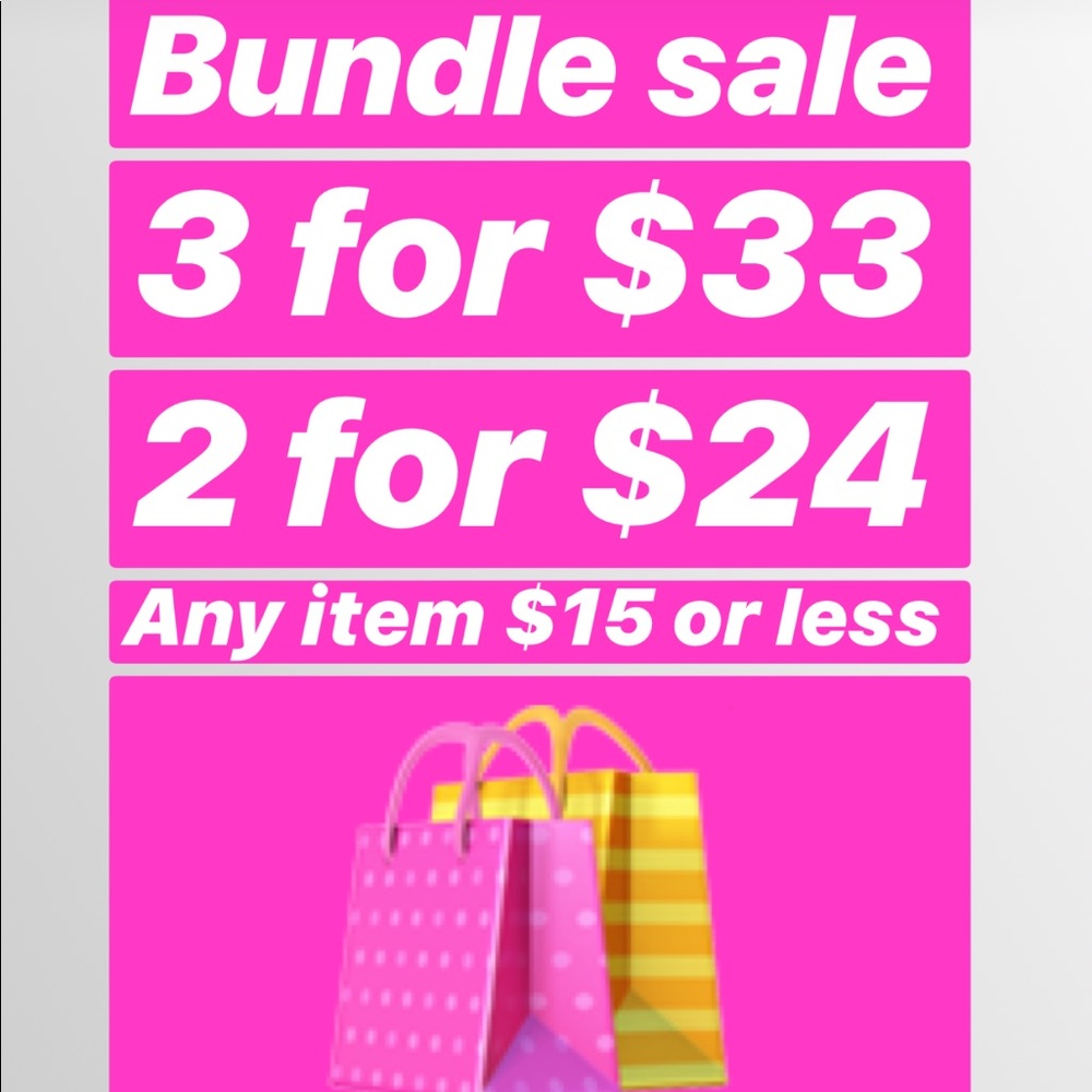 SALE 💵 Make a bundle and offer. Save some money